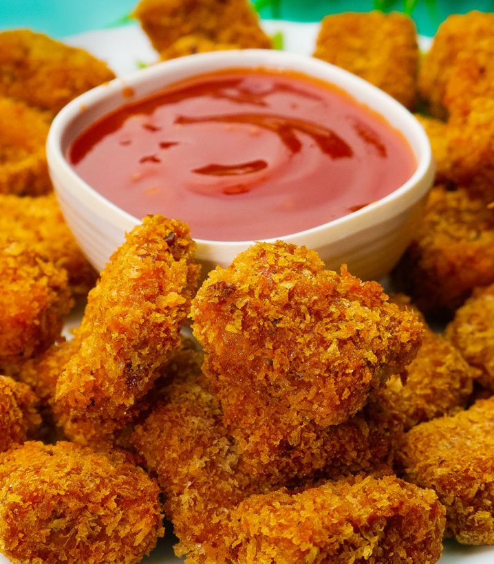 Plate full of Chicken Nuggets